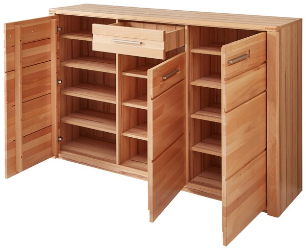 SKRINKA NA TOPÁNKY, farba buka, jadrový buk, 160/100/40 cm Linea Natura - Online Only drobný nábytok, Online Only