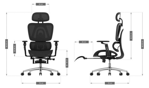 Kancelárska stolička Expert 7.9 Black