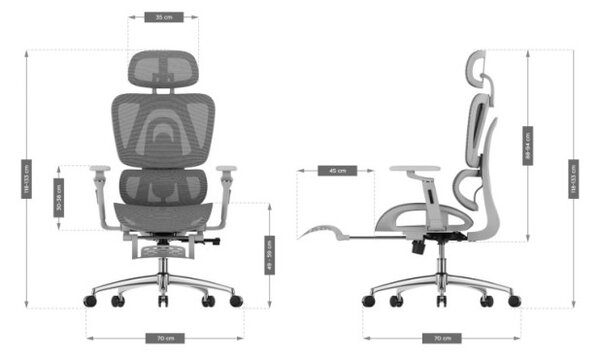 Kancelárska stolička Expert 7.9 Grey