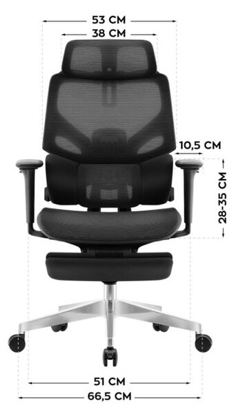 Kancelárska stolička Expert 8.7 Black Mesh