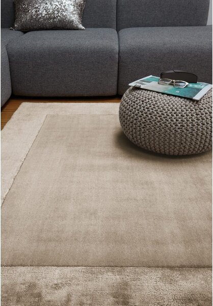 Svetlohnedý ručne tkaný koberec s prímesou vlny 160x230 cm Ascot – Asiatic Carpets