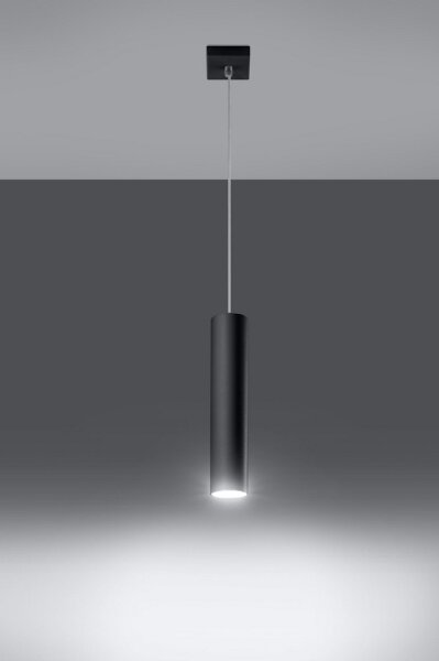 Sollux SL.0327 - Luster na lanku LAGOS 1 1xGU10/10W/230V čierna