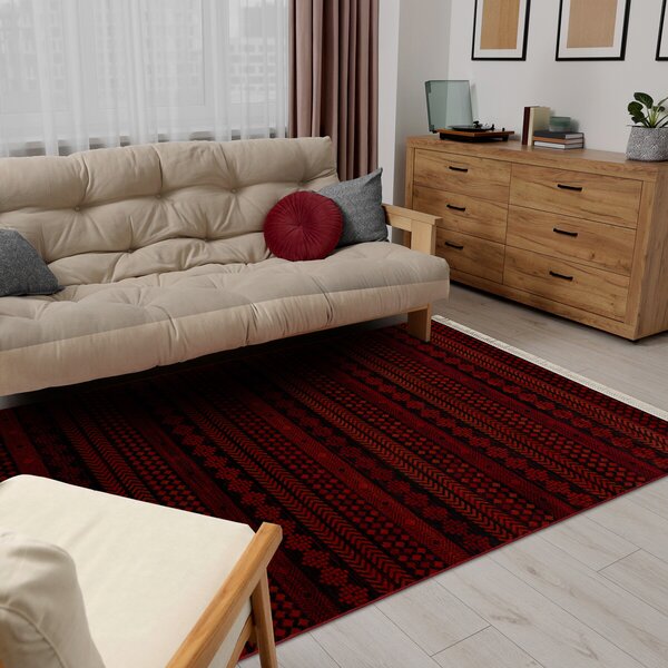 Dywany Łuszczów, Kusový koberec Orient 5132 vínový, 100x200, červená, kancelária