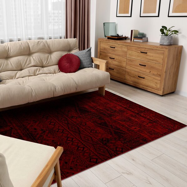 Dywany Łuszczów, Kusový koberec Orient 4722 vínový, 100x200, červená, kancelária