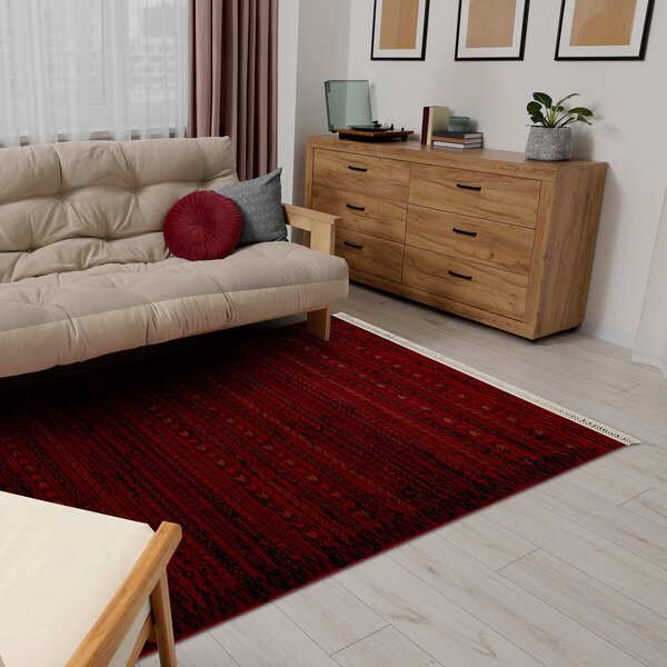 Dywany Łuszczów, Kusový koberec Orient 5820 vínový, 100x200, červená, kancelária