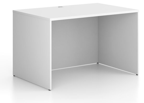 Kancelársky písací stôl FRAME, 120x80 cm, biela