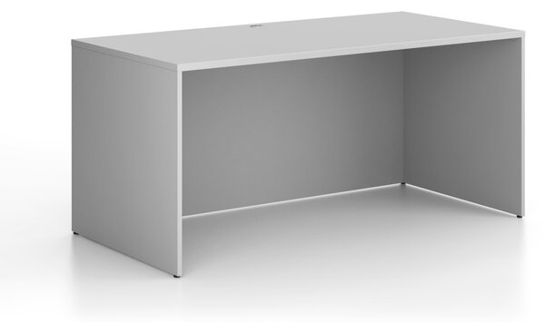 Kancelársky písací stôl FRAME, 160x80 cm, sivá
