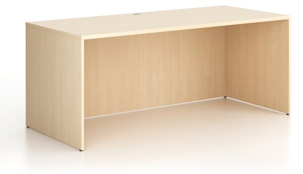 Kancelársky písací stôl FRAME, 180x80 cm, breza