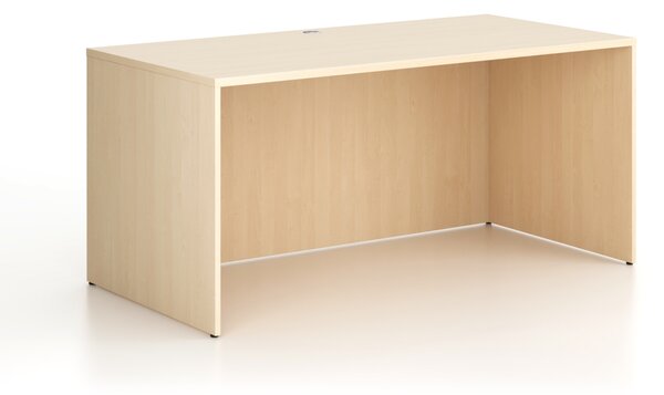 Kancelársky písací stôl FRAME, 160x80 cm, breza