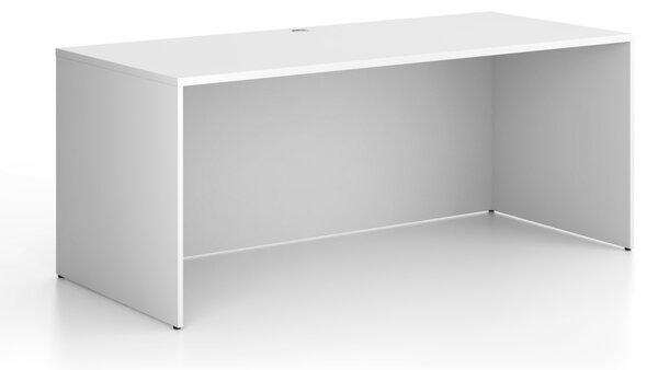 Kancelársky písací stôl FRAME, 180x80 cm, biela