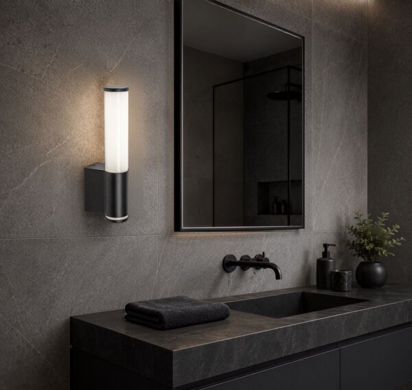 Rabalux 75103 - LED Kúpeľňové nástenné svietidlo TENORO LED/6W/230V IP44 čierna