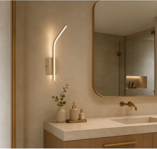 Rabalux 75089 - LED kúpeľňové nástenné svietidlo TILMANN 10W/230V 4000K IP44 zlatá