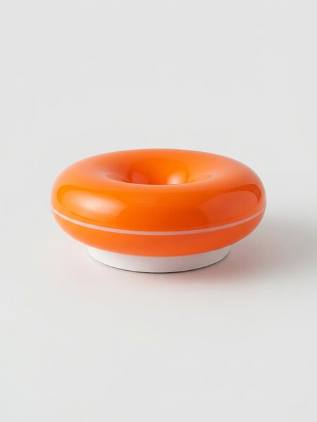 Sinsay - LED stolová lampa v tvare donutu - oranžová