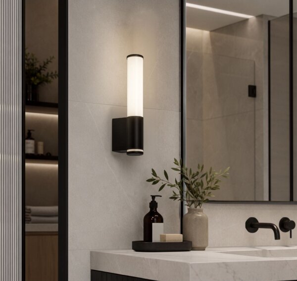 Rabalux 75103 - LED Kúpeľňové nástenné svietidlo TENORO LED/6W/230V IP44 čierna