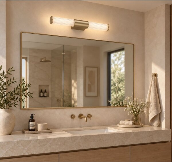 Rabalux 75104 - LED osvetlenie zrkadla do kúpeľne CALYN LED/8W/230V IP44 zlatá