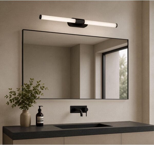 Rabalux 75097 - LED kúpeľňové osvetlenie zrkadla TENEBRA 8W/230V IP44 60 cm čierna