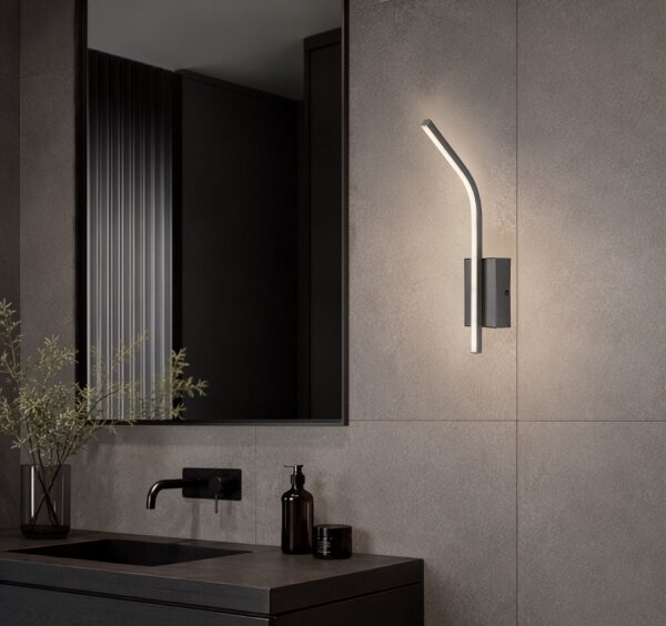 Rabalux 75000 - LED kúpeľňové nástenné svietidlo TILMANN 10W/230V 4000K IP44 antracit