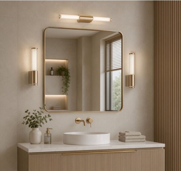Rabalux 75104 - LED osvetlenie zrkadla do kúpeľne CALYN LED/8W/230V IP44 zlatá
