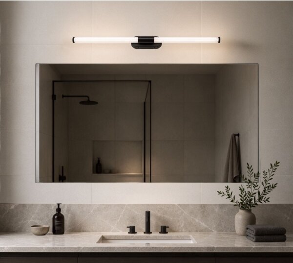 Rabalux 75097 - LED kúpeľňové osvetlenie zrkadla TENEBRA 8W/230V IP44 60 cm čierna