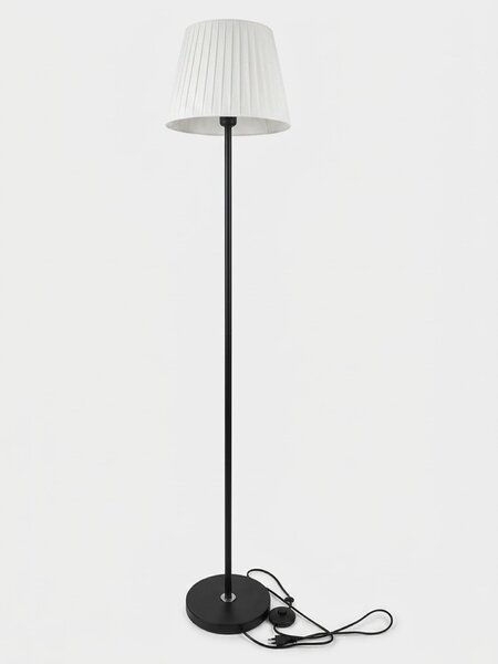 Sinsay - Stojaca lampa s látkovým tienidlom - krémová