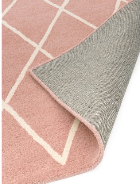 Ružový ručne tkaný vlnený koberec 80x150 cm Albany – Asiatic Carpets