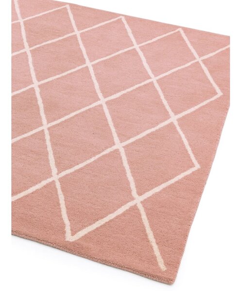 Ružový ručne tkaný vlnený koberec 80x150 cm Albany – Asiatic Carpets