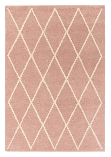 Ružový ručne tkaný vlnený koberec 80x150 cm Albany – Asiatic Carpets