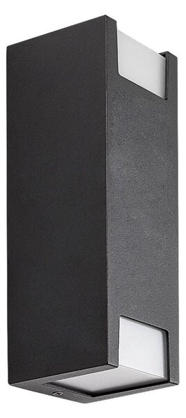 Rabalux 77055 - Vonkajšie nástenné svietidlo CERNON 2xGU10/7W/230V IP44 čierna