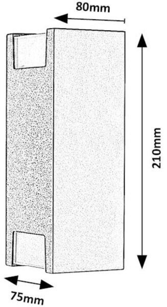 Rabalux 77055 - Vonkajšie nástenné svietidlo CERNON 2xGU10/7W/230V IP44 čierna
