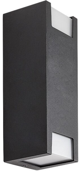 Rabalux 77055 - Vonkajšie nástenné svietidlo CERNON 2xGU10/7W/230V IP44 čierna