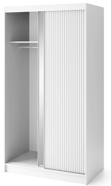 Zrkadlová skriňa s posuvnými dverami 120 cm SELIORA - biela