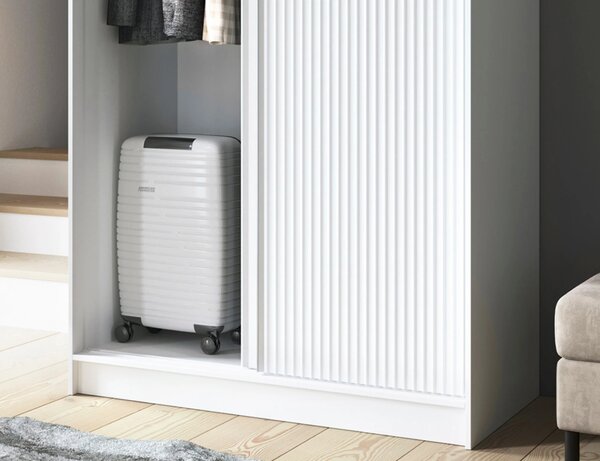 Šatníková skriňa s posuvnými dverami 120 cm SELIORA - biela