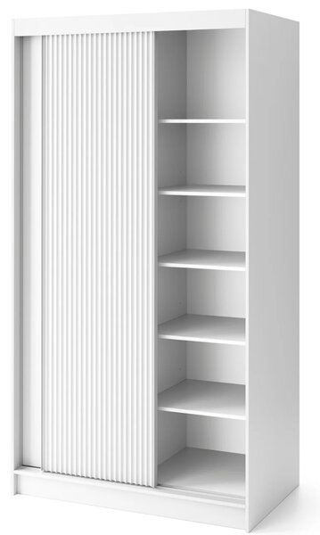 Šatníková skriňa s posuvnými dverami 120 cm SELIORA - biela