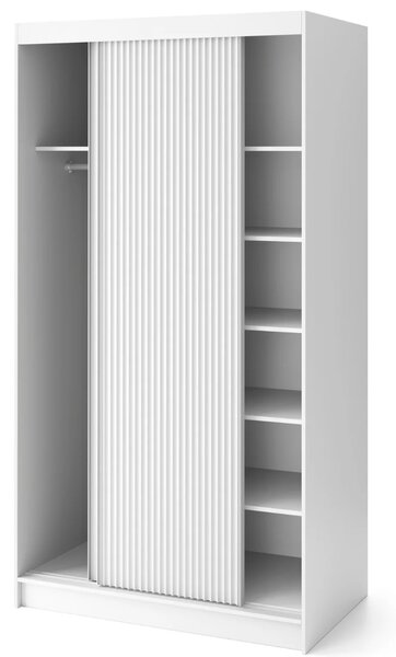 Šatníková skriňa s posuvnými dverami 120 cm SELIORA - biela