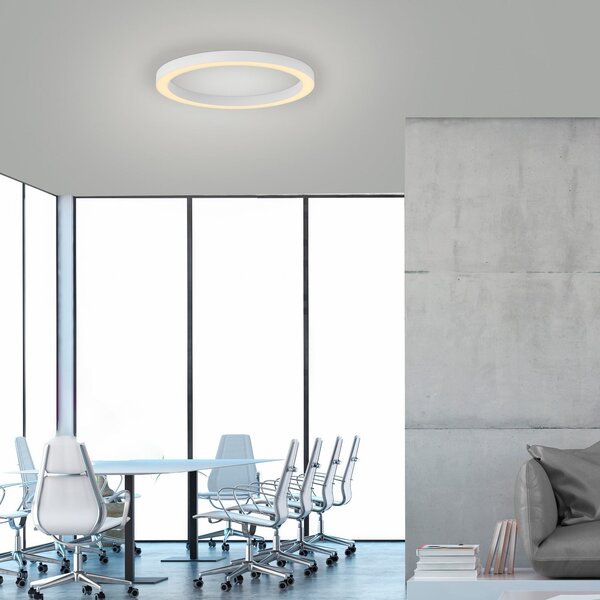 Stropné Lampa PURE, Lines, stmievateľné, Biela, Obývacia izba, Kov, Moderný