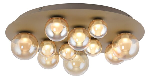 Stropné Lampa PURE, Popup, stmievateľné, Bronzová / Stará Mosadz, Obývacia izba, Kov