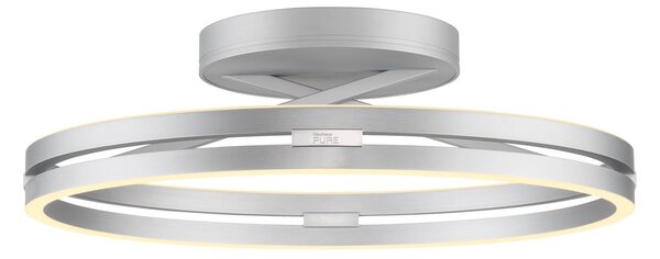 Stropné Lampa PURE, PURE Loop, stmievateľné, Metalická, Obývacia izba, Hliník, Moderný