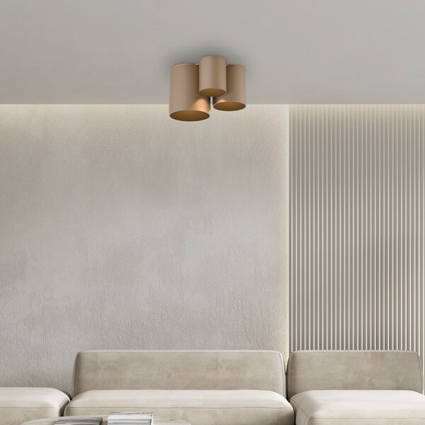 Stropné Lampa PURE, Point, stmievateľné, Bronzová / Stará Mosadz, Kúpeľňa, Kov, Moderný