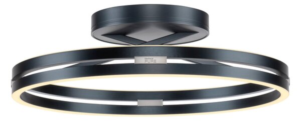 Stropné Lampa PURE, PURE Loop, stmievateľné, Sivá, Obývacia izba, Hliník, Moderný