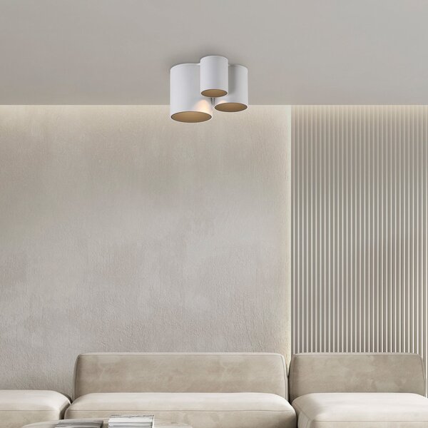 Stropné Lampa PURE, Point, stmievateľné, Biela, Kúpeľňa, Kov, Moderný