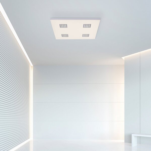 Stropné Lampa PURE, Neo, stmievateľné, Biela, Obývacia izba, Kov, Moderný