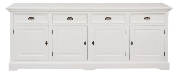 Komoda Brighton 4 dverí + 4 zásuvky white