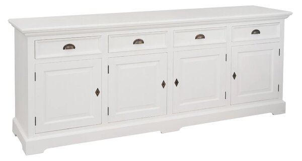 Komoda Brighton 4 dverí + 4 zásuvky white