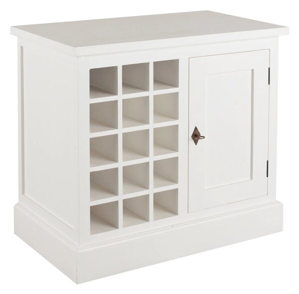 Skrinka na víno Brighton 85 cm white