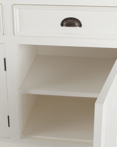 Komoda Dorothee 6 zásuviek, white&natural