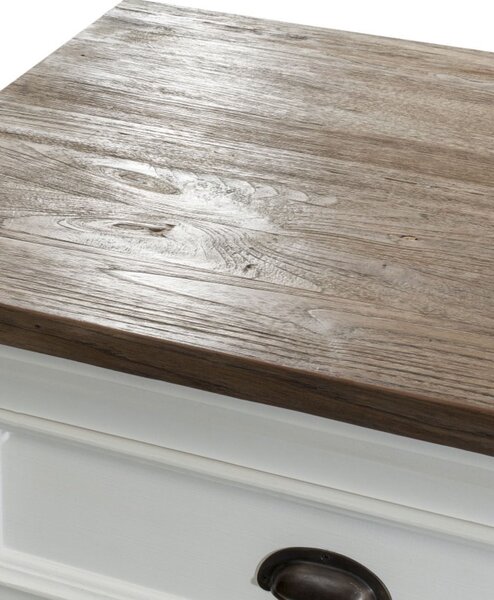 Komoda Brighton 180 x 55 x 95 cm white&natural grey