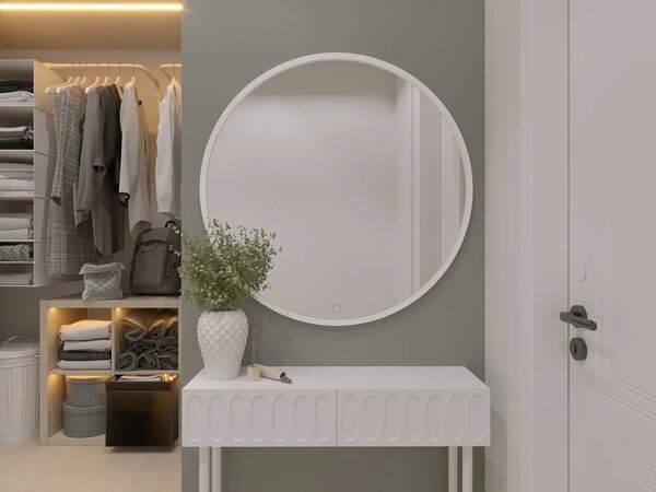 Zrkadlo ONYX s LED osvetlením - biele