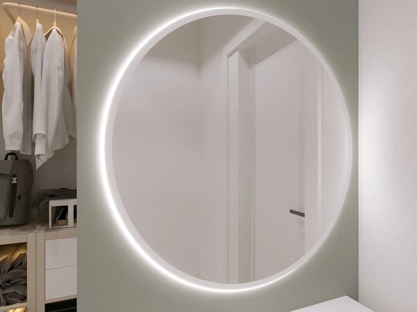 Zrkadlo ONYX s LED osvetlením - biele