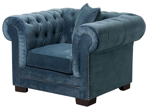 Kreslo Chesterfield Classic Velvet Midnight 118 x 96 x 77 cm