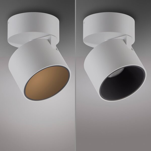 Stropné Lampa PURE, Cup, stmievateľné, Biela, Obývacia izba, Kov, Moderný